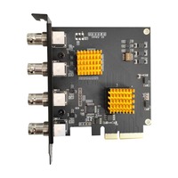 Tarjeta de Captura de Video SDI 3G Profesional, Capturadora de Video SDI de 4 Puertos, Tarjeta PCIE con Reducción de Ruido, Herramienta de Transmisión en Vivo OBS Vmix
