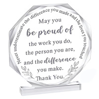 Médaille de trophée créative en acrylique, récompense pour employés, plaque commémorative, prix de compétition, souvenir de retraite, modèle de médaille personnalisé