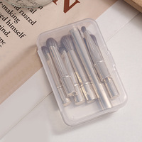 Ensemble de 6 mini pinceaux de maquillage multifonctionnels avec boîte en plastique