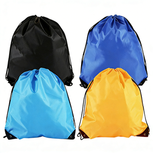 High Quality Wholesale Custom Size <b>Foldable</b> Travel Sport Polyester Shoes Storage Drawstring Backpack <b>Bag</b> - Product Image 1