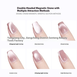 Barra magnética profesional de doble cabeza multifunción para decoración de uñas, gran oferta de Metal, cuentas de cristal para ojo de gato, suministros de pegamento para esmalte de uñas - Product Image 2