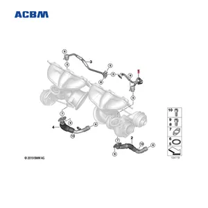 11427562797 bagian Otomotif pipa minyak pipa Inlet untuk BMW F02 7 Series Auto Mesin