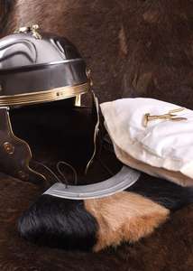Casco Romano Antiguo Plateado/Dorado de Primera Calidad, Adorno Metálico Decorativo para la Cabeza, para Festivales, Cosplay, Eventos Culturales - Product Image 4