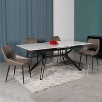 Applique murale en céramique, verre trempé, forme carrée, moderne, conception moderne, Table à manger, pierre grains de fer, meuble de salon