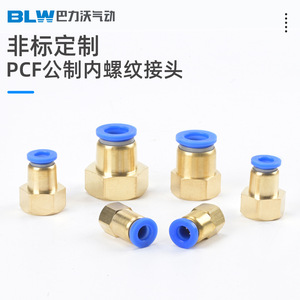 Conector Recto de Latón PCF con Rosca Macho M18x1.5 para Sistema Neumático - Product Image 2
