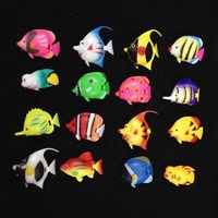 Réservoir Aménagement Paysager Simulation Aquarium Décoration Petit Poisson En Plastique Fer Tranché Poisson Colonne D'eau Lampe Shui Ping Poisson