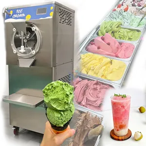 Máquina comercial de sorvete duro Mvckyi, velocidade ajustável, 5 funções, 48L/H, para gelato/italian/sorvete/slush, loja de sorvete