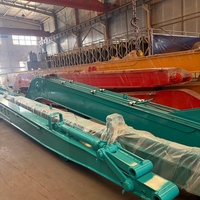 24-метровая удлиненная стрела экскаватора для Hitachi ZX350, для дноуглубительных работ на реках и рытья глубоких фундаментов
