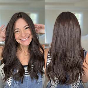 Vente en gros en stock important : Topper capillaire 8x9 à base mono, cheveux vierges européens bruts, aspect cuir chevelu naturel, sans colle, pour l'alopécie - Product Image 3