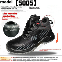 Chaussures de sécurité en cuir véritable à embout d'acier pour hommes, prix d'usine, chaussures de travail, baskets grises, chaussures de sécurité à embout d'acier pour la construction