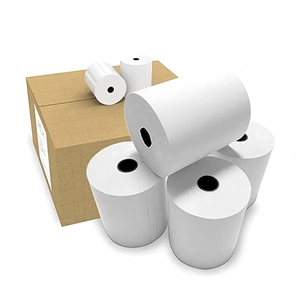 Rouleaux de papier thermique pour caisse enregistreuse, blanc, simple couche, sans BPA, 57 mm x 50 mm, vente en gros, fabricants, BH-Tf-04 - Product Image 1
