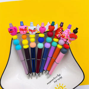 Nouveauté 3d perles focales en silicone bricolage stylo perlé fait à la main porte-clés collier accessoires saint valentin perles focales - Product Image 2