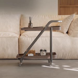 <span class=keywords><strong>Table</strong></span> d'appoint multifonctionnelle en métal minimaliste italienne, nouveau style, simple et luxueuse, petite <span class=keywords><strong>table</strong></span> à café sur roulettes - Product Image 3