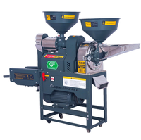 Moulin à riz électrique 220V avec chambre en acier inoxydable, alimentation automatique et tamis vibrant pour machine de traitement des céréales agricoles