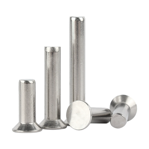 Fábrica en China Remache de punzón plano Remaches de cabeza avellanada de acero inoxidable Remaches sólidos DIN661 - Product Image 3