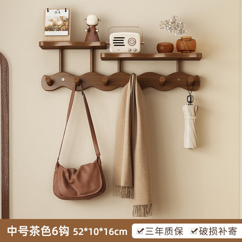 stile laminato onda marrone con sei ganci