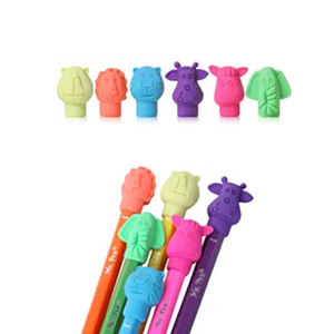 Cartoon Animal Toy Eraser School Rubber <b>Pencil</b> Eraser <b>Topper</b> with Custom Logo - Product Image 1