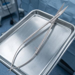 Ciseaux chirurgicaux droits à bout arrondi, manuels, en acier inoxydable, pour la chirurgie générale, certifiés CE ISO13485, instruments de haute qualité - Product Image 3