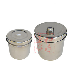 Stainless Steel Storage <b>Container</b> 12cm 14cm Round Medical Use Neatening - Product Image 1