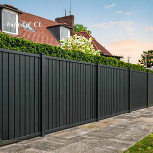 חם מוכר טור בטיחות מוצר עמוד אלומיניום גדר פרטיות אלומיניום פופולרי גדר גדר פלדה חצר - Product Image 1