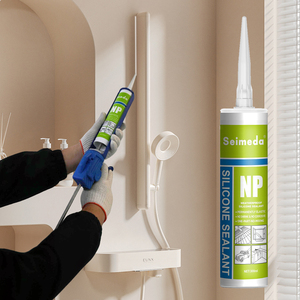 Impermeabile vetro neutro Silicone sigillante per la casa a prova di muffa adesivo in <span class=keywords><strong>pasta</strong></span> bianca per la sigillatura - Product Image 1