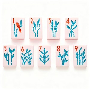 <span class=keywords><strong>Mahjong</strong></span> miniature coloré en acrylique monocouche pour les voyages |   Ensemble d'apprentissage personnalisable pour enfants |   <span class=keywords><strong>Mahjong</strong></span> américain - Product Image 2