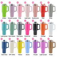 Gobelet isotherme de 40 oz avec paille, tasse à café en acier inoxydable 304, thermos rose sous vide, tasses de voyage, logo personnalisé, Termos