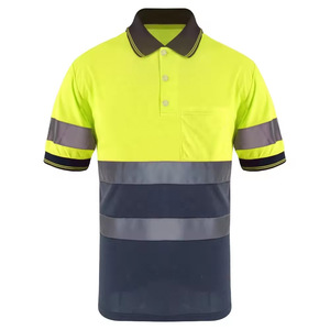 Polo de sécurité réfléchissant haute visibilité pour femmes, T-shirt de travail haute visibilité à manches courtes pour le personnel de circulation - Product Image 3