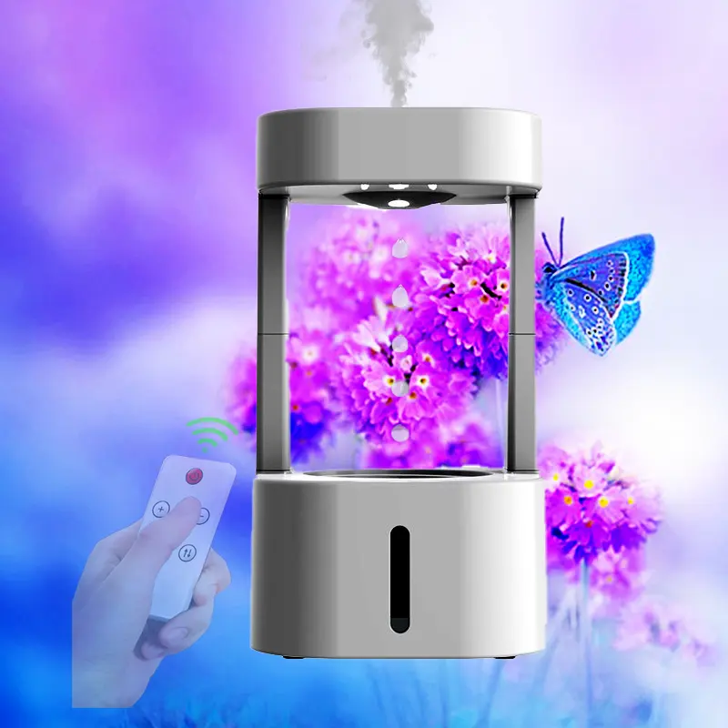 2023 Sản phẩm mới mát Mist Maker xách tay không khí chống trọng lực nước thả độ ẩm siêu âm khuếch tán