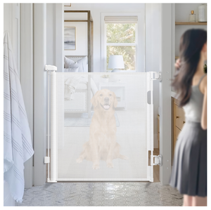 Barrière de sécurité pour bébé extra large rétractable, utilisation en intérieur, barrière de sécurité pour bébé facile à rouler, filet en PVC rétractable, barrière d'<span class=keywords><strong>escalier</strong></span> pour bébé - Product Image 1