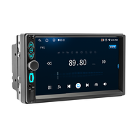 Pantalla Táctil Universal Doble DIN Inalámbrica para Auto con Carplay y Android Auto, Bluetooth, Tipo-C, 7 Pulgadas, Pantalla Táctil Android, Estéreo para Auto