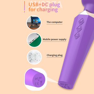 Vibromasseur de luxe en forme de baguette, à section diamantée, stimulateur intense du clitoris et du point G, amplificateur d'<span class=keywords><strong>orgasme</strong></span> pulsé, masseur, jouets sexuels pour femmes - Product Image 6
