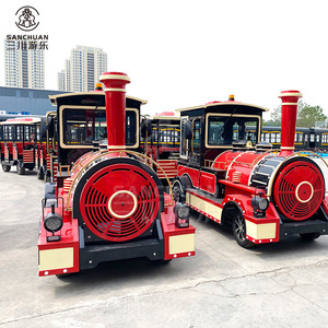 Prix d'usine Train sans rail à 27 places Fabricant <span class=keywords><strong>de</strong></span> <span class=keywords><strong>tramway</strong></span> sans rail pour l'extérieur Train touristique touristique électrique - Product Image 4