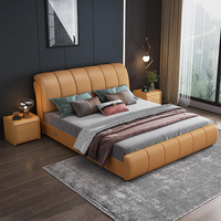 Vente d'usine Ensemble de meubles de chambre à coucher avec rangement Designs modernes Lit double de luxe pour la chambre