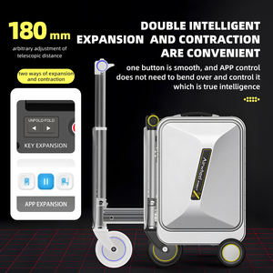 Valise <span class=keywords><strong>scooter</strong></span> intelligente Airwheel avec moteur brushless, moyeu renforcé léger, grande capacité, conduite sur valise - Product Image 4