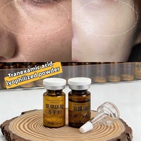 Ampoules de poudre lyophilisée stabilisée à 3 % d'acide tranexamique liposomal et de niacinamide pour le blanchiment de la peau, le traitement du mélasma et les compresses humides MTS