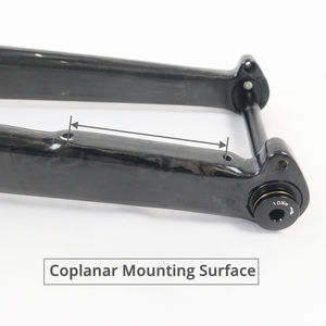 Fourche de vélo de gravier en carbone WINOWSPORTS FKG30 avec frein à disque, noir brillant, avec axe traversant - Product Image 4