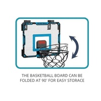 Indoor Mini-Basketballkorb mit Elektronischer Punktezählung für Kinder LED-Lichter Tragbares Trainingsspielzeug