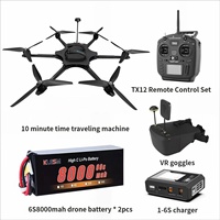 Kit de châssis de drone hexacoptère en fibre de carbone 6 axes de 10 pouces, longue portée, FPV, photographie aérienne professionnelle et inspection industrielle