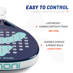 Raqueta de Pádel Caston Sports IANONI <span class=keywords><strong>NOVAL</strong></span> DRIVE - Azul Marino, Fibra de Carbono, Superficie 3D, Núcleo de Espuma Viscoelástica EVA de Alta Densidad - Product Image 2