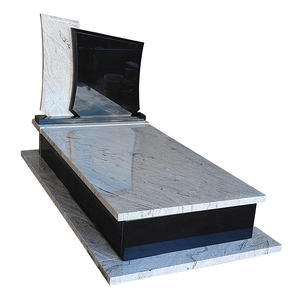 Новый натуральный виконт из белого гранита, индийский черный гранитный надгробный камень - Product Image 1