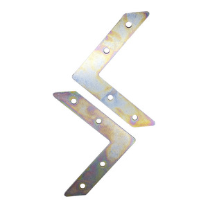 Soporte de ángulo de hierro chapado con cuatro orificios, soporte de esquina de ángulo recto para marco de fotos, soporte de hardware, conector duradero - Product Image 4