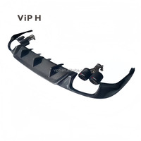 Diffuseur arrière en fibre de carbone amélioré Viph pour Lexus IS350 (2013-2020), kit carrosserie de haute qualité, finition noire polie, installation facile par clips.