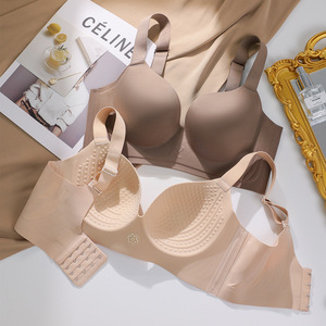 Superficie lucida <span class=keywords><strong>senza</strong></span> graffio biancheria intima da donna grande petto piccolo che tiene Anti-Sagging sottile Push up reggiseno regolabile - Product Image 1