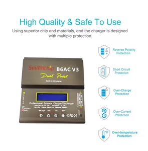 80W IMAX <span class=keywords><strong>V3</strong></span> B6AC แบบดิจิตอลที่ชาร์จแบตเตอรี่อัจฉริยะ, สำหรับเฮลิคอปเตอร์ RC re-peak NiMH NiCd lihv NiCd PB Li-ion - Product Image 4