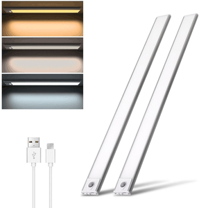 Luz Led para armario con <span class=keywords><strong>Sensor</strong></span> de movimiento de 40cm, luz Led para armario, cocina, dormitorio, <span class=keywords><strong>Sensor</strong></span> de movimiento, iluminación para debajo del armario - Product Image 1