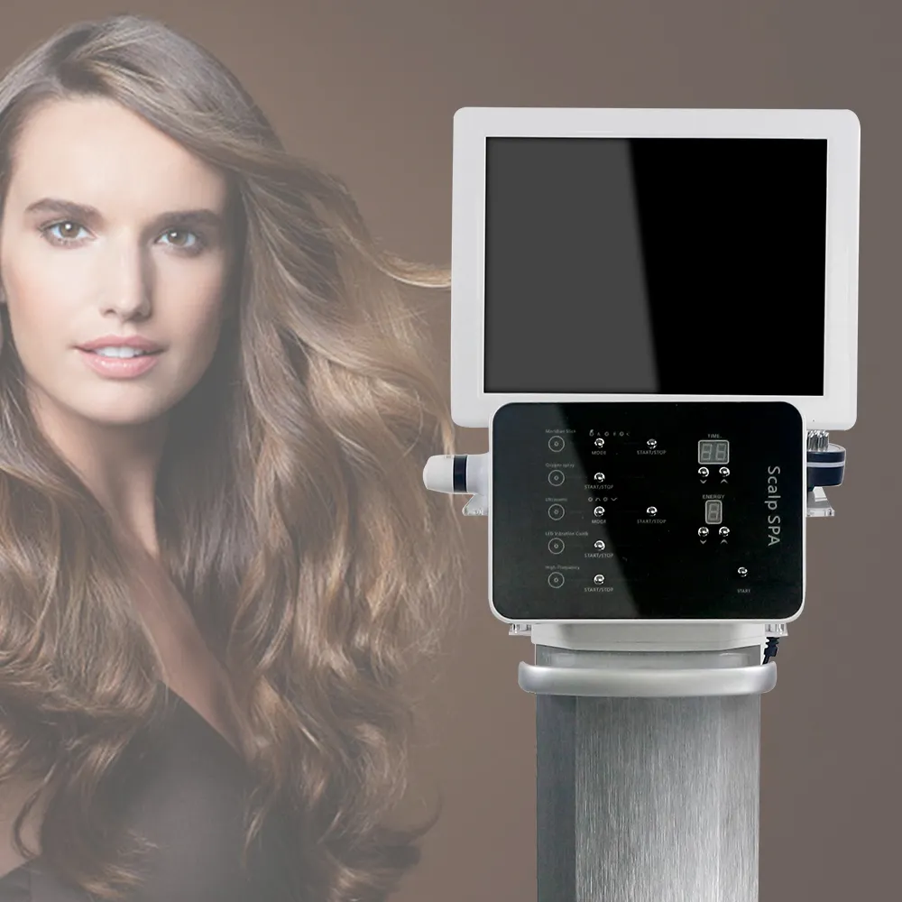 Maxbeauty máquina de spa de cabelo, com analisador de couro cabeludo