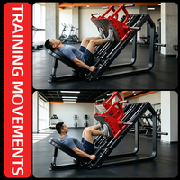 Machine de presse à jambes commerciale de type split à 45 degrés, équipement de fitness pour l'entraînement de force en salle de sport et la musculation