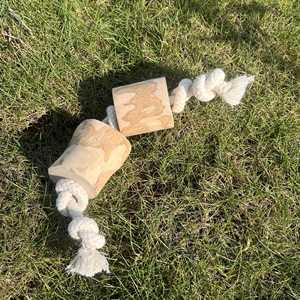 New Arrival Dog Teeth Grinding stick bite resistant Degradable Wood Hemp Cotton <b>Rope</b> Knot Dog Chew Toys - Product Image 5