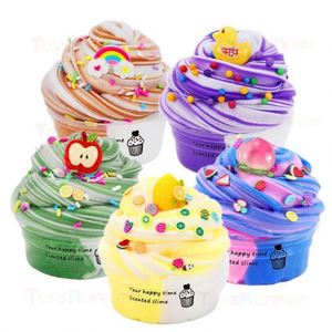 New Hot Selling Educational Toy Cup Cake <b>Slime</b> Putty Clay Fluffy Soft Toy Plastic - Product Image 1